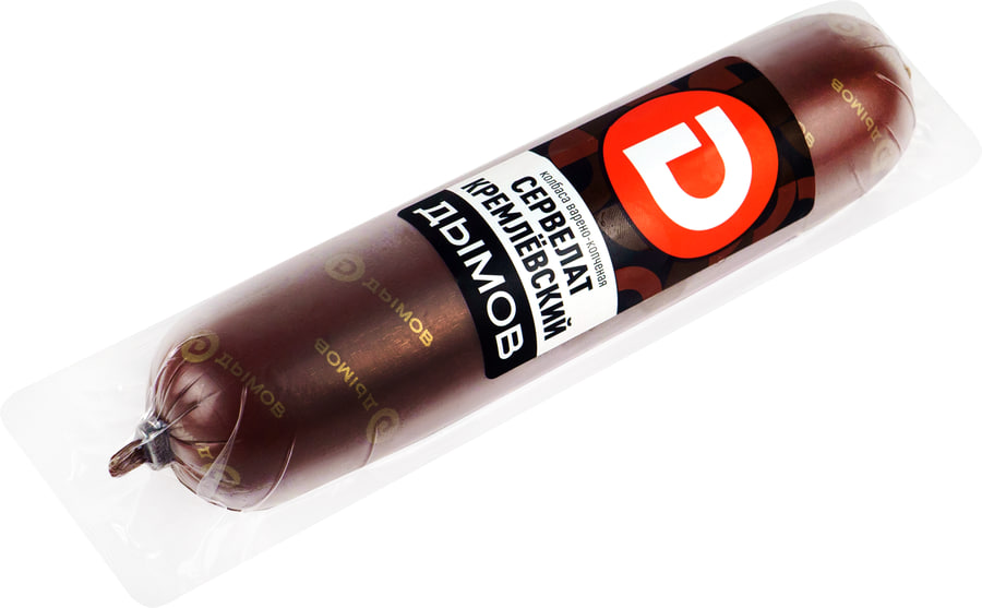 

Колбаса варено-копченая Дымов сервелат Кремлевский 380 г