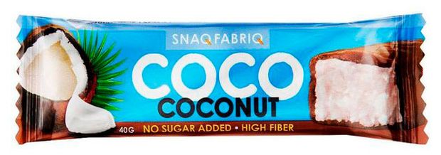 

Шоколадный батончик Snaq Fabriq Coco кокос 40 г