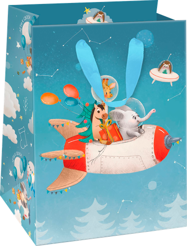 

Пакет подарочный City Home Trade И-го-год 23 х 18 х 10 см дизайн в ассортименте