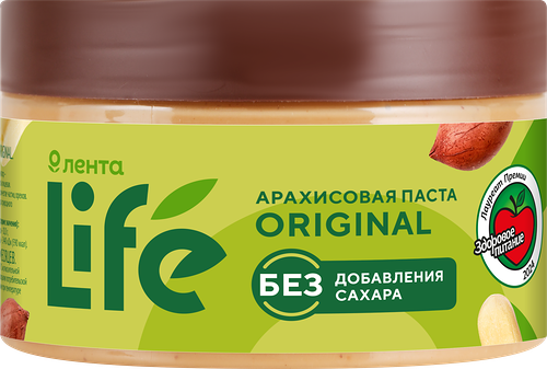 Паста арахисовая Лента Life 250 г