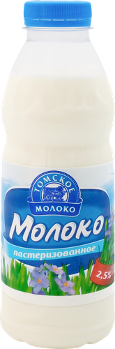 

Молоко питьевое Томское молоко пастеризованное 2.5% 500 г