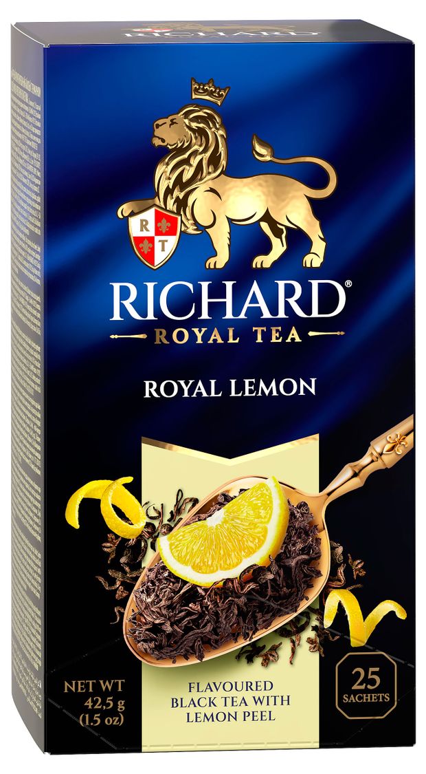 

Чай черный Richard Royal Tea Royal Lemon байховый 25 саше
