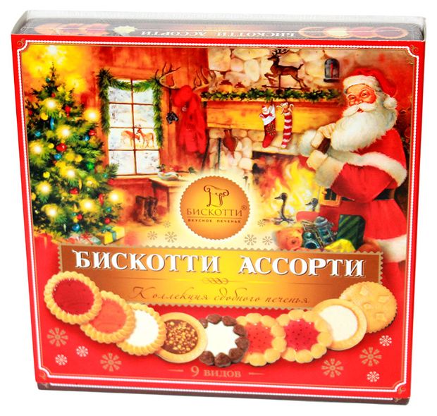 

Печенье сдобное Бискотти Ассорти 345 г
