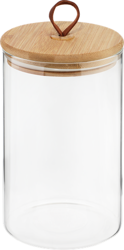 

Банка для хранения Homeclub Timber стекло бамбук 1.1 л
