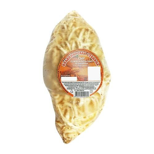 Сыр Владимирская станица Спагетти Кубанские с укропом 45% весовой