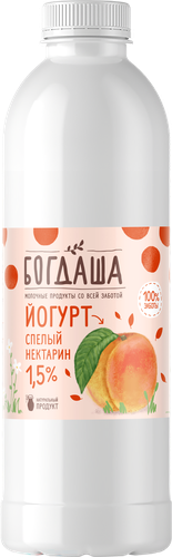 

Йогурт Богдаша спелый нектарин 1.5% 900 г