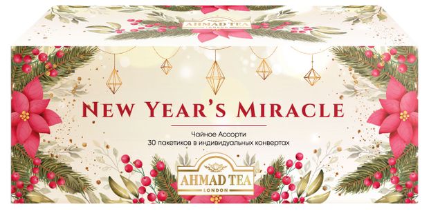 

Микс чайный Ahmad Tea Ассорти Новогоднее чудо 30 пакетиков, 60 г