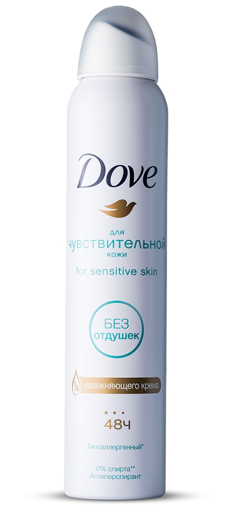 

Антиперспирант-аэрозоль Дав Бережная забота для чувствительной кожи 200 мл