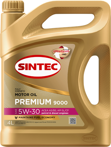 

Моторное масло Sintec Premium 9000 5W-30 A5/B5 SL/CF 4 л