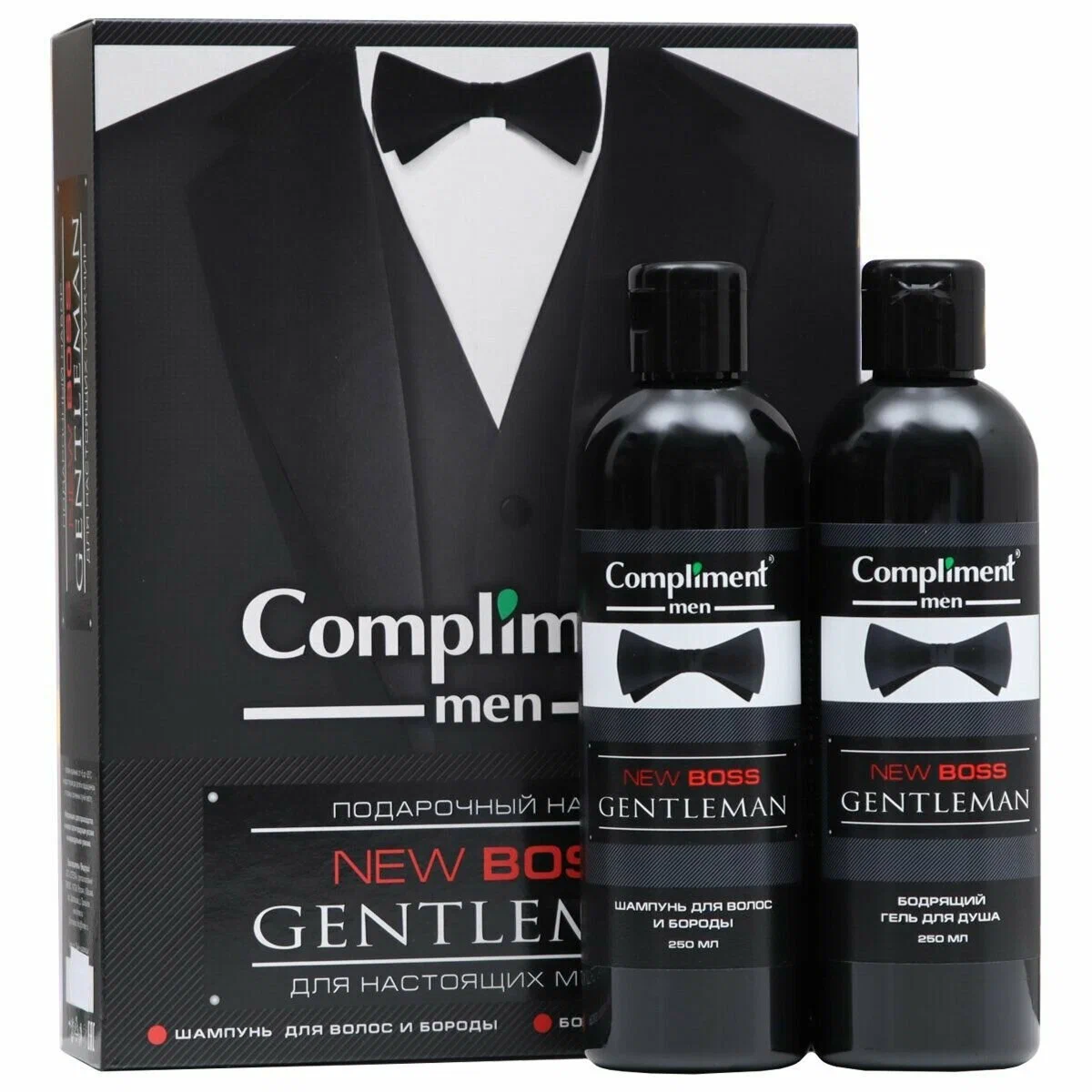 

Набор косметический Compliment Men New boss Шампунь 250 мл + Гель для душа 250 мл