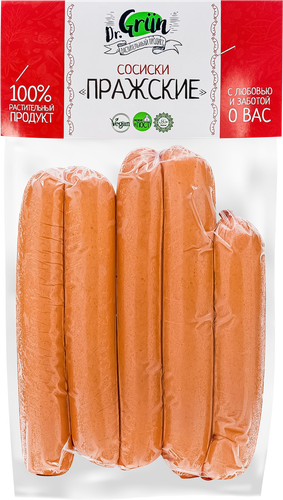 

Сосиски растительные Dr.Grun Пражские 300 г