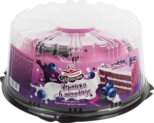 

Торт Маленькие слабости Черника в шоколаде 600 г