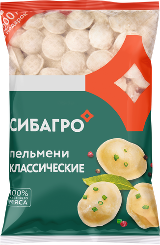 

Пельмени СибАгро Классические 1.1 кг