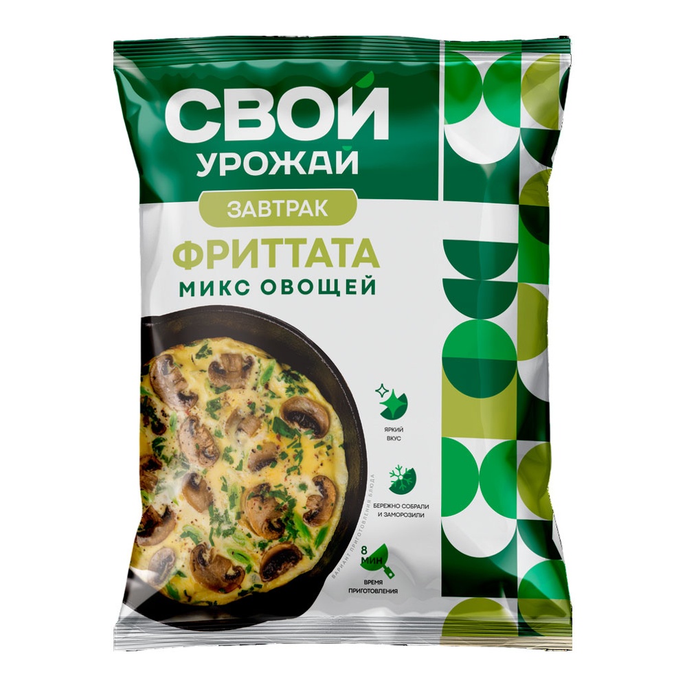 

Смесь Свой урожай Завтрак Итальянская фритатта с шампиньонами замороженная 300 г