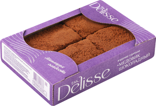 

Изделие сдобное DELISSE Медовик шоколадный, 370г