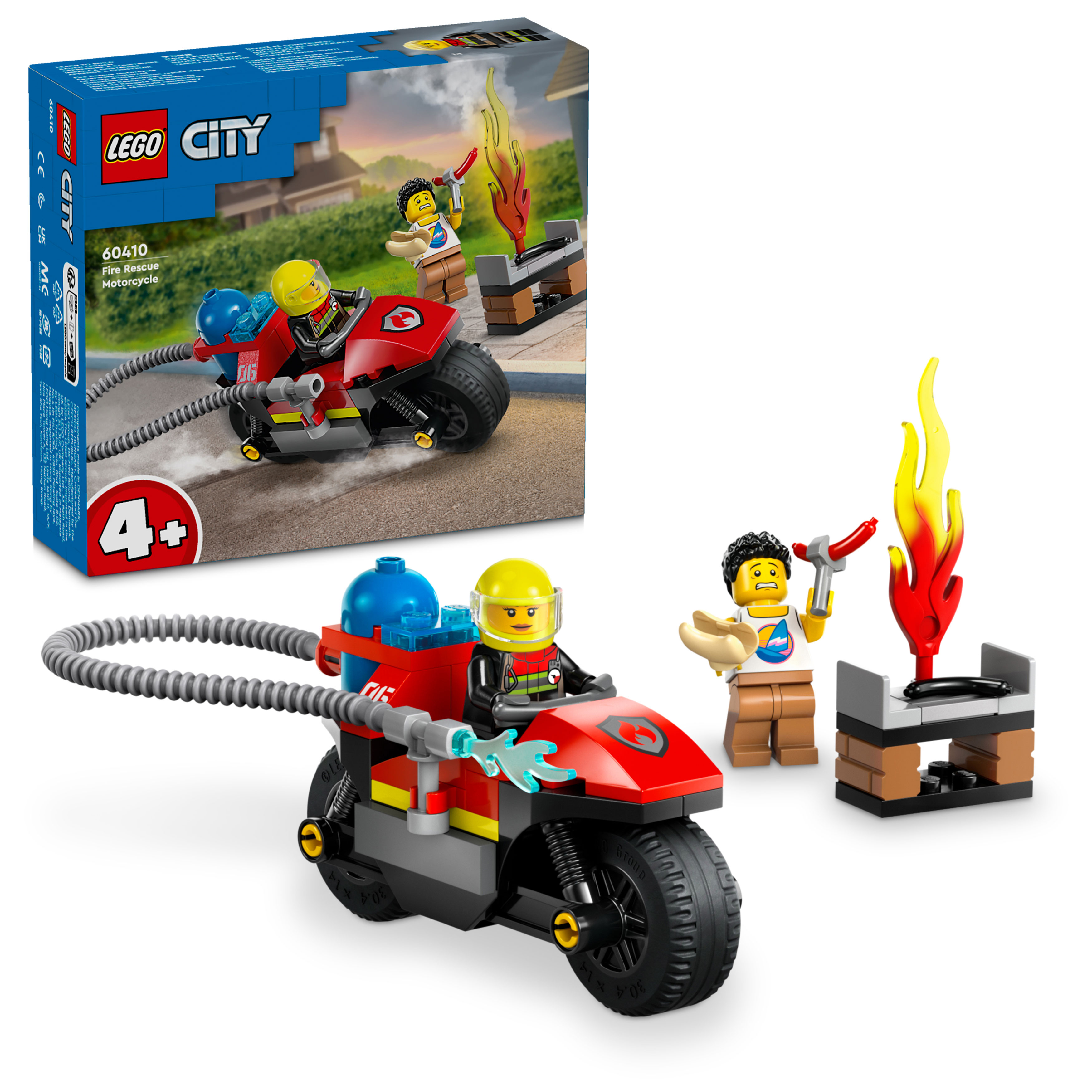 

Конструктор детский Lego City Пожарно-спасательный мотоцикл 60410