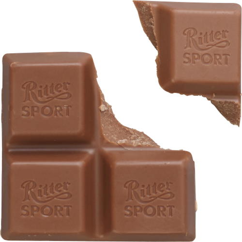 

Шоколад молочный Ritter Sport Vanilla с начинкой с миндальным кремом и ванильным печеньем 100 г