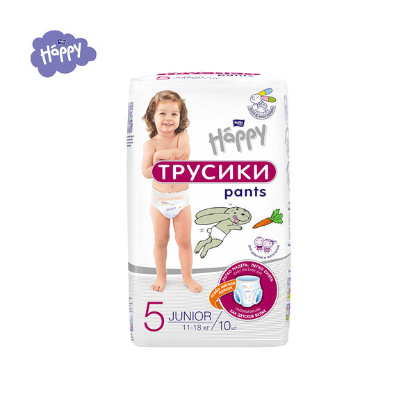 Трусики-подгузники Bella Baby Happy 10шт уни юниор 11-18кг 5
