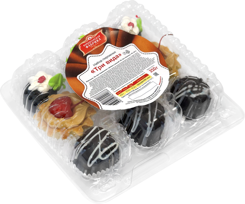 

Набор пирожных Новокузнецкая КФ Три вида 210 г