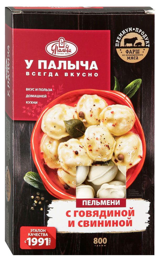 

Пельмени У Палыча с говядиной и свининой 800 г