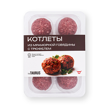 

Котлеты Taurus из мраморной говядины с трюфелем 360 г