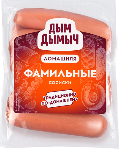 Сосиски Дым Дымыч Фамильные вареные 300 г