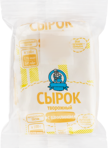 

Сырок творожный Молочная Сказка с ванилью 8% 100 г