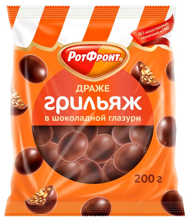 

Драже Рот Фронт Грильяж в шоколадной глазури 200 г
