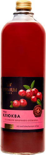 Морс Premium Club Клюквенный 1 л