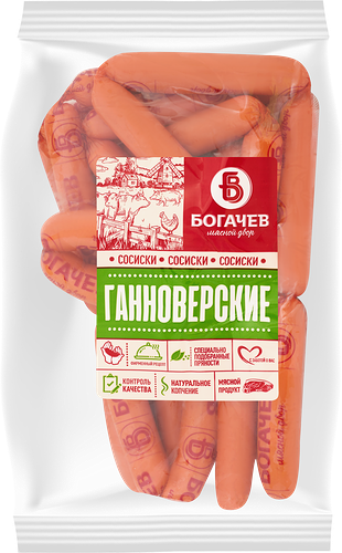 Сосиски МД Богачев Ганноверские, вес