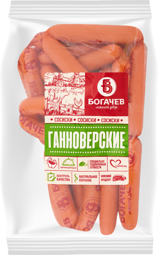 

Сосиски МД Богачев Ганноверские, вес