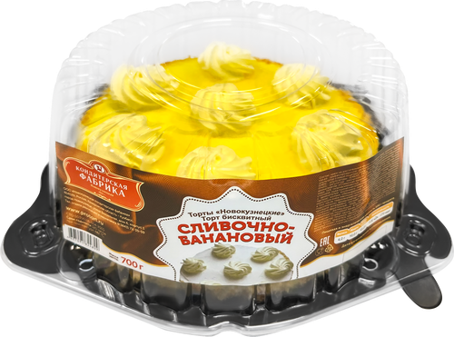 

Торт Новокузнецкая КФ Сливочно-банановый 700 г