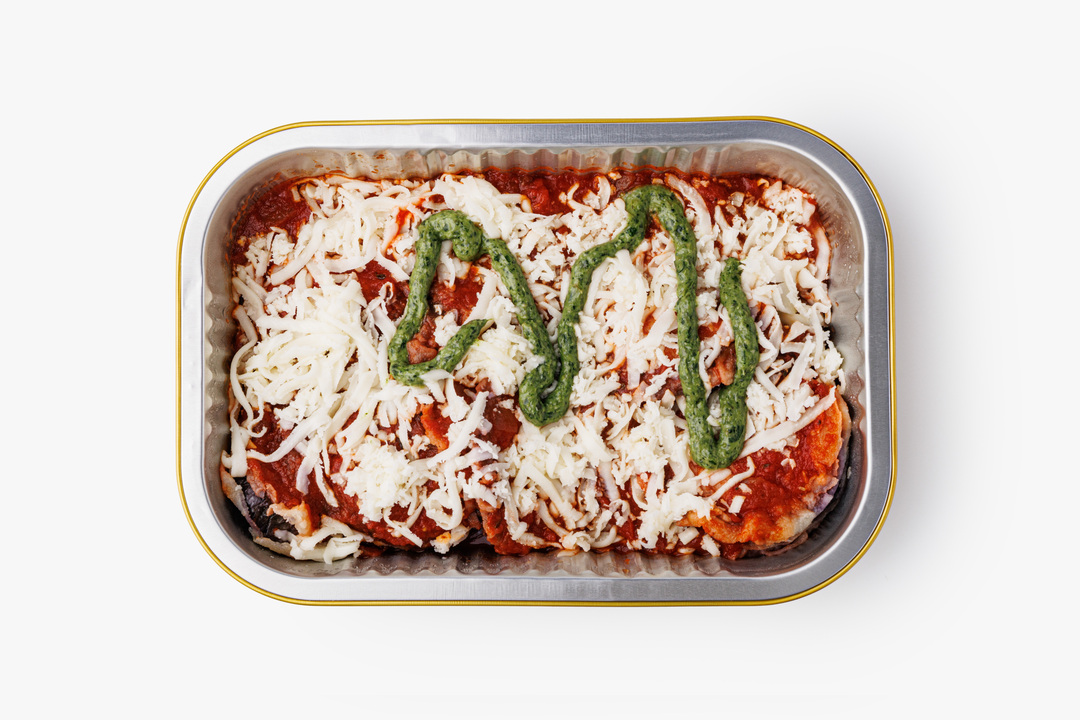 

Баклажаны Пармиджано ВкусВилл с соусом песто 500 г