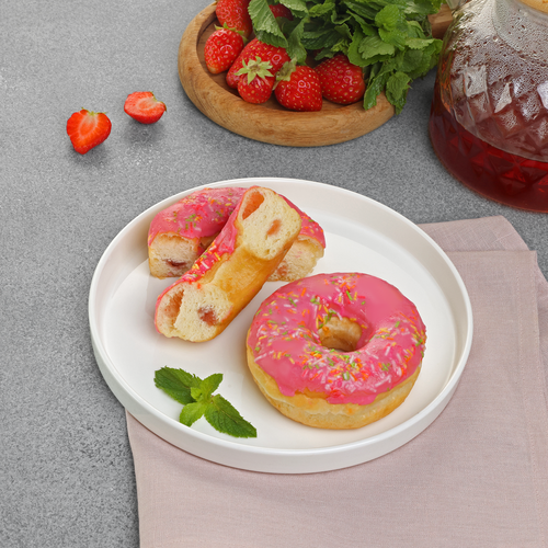 

Донат Лента Fresh с клубничным кремом 65 г