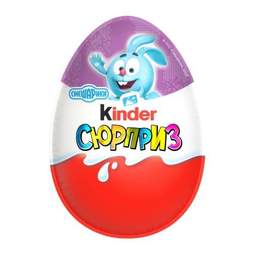 Шоколадное яйцо Kinder Сюрприз Смешарики 20 г