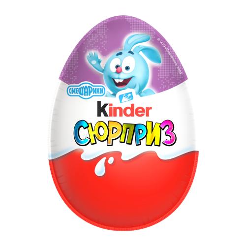 

Шоколадное яйцо Kinder Сюрприз Смешарики 20 г
