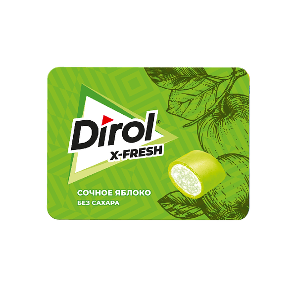 Жевательная резинка Dirol X-Fresh Сочное яблоко 16 г