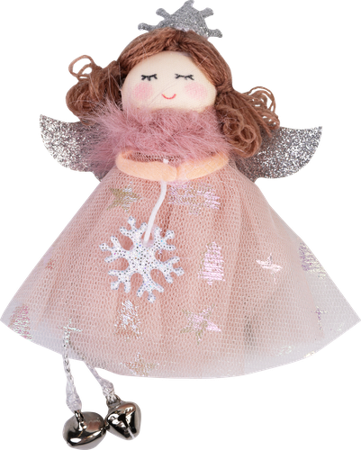 

Украшение елочное Homeclub Девочка-ангел в короне 17 см 1 шт. дизайн в ассортименте