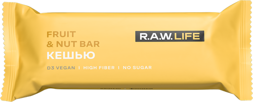 

Батончик орехово-фруктовый R.A.W.Life Кешью 47 г