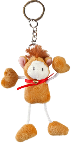 

Брелок Homeclub Символ года Лошадка с бубенчиком 9 см в ассортименте арт LEO24-383A-F