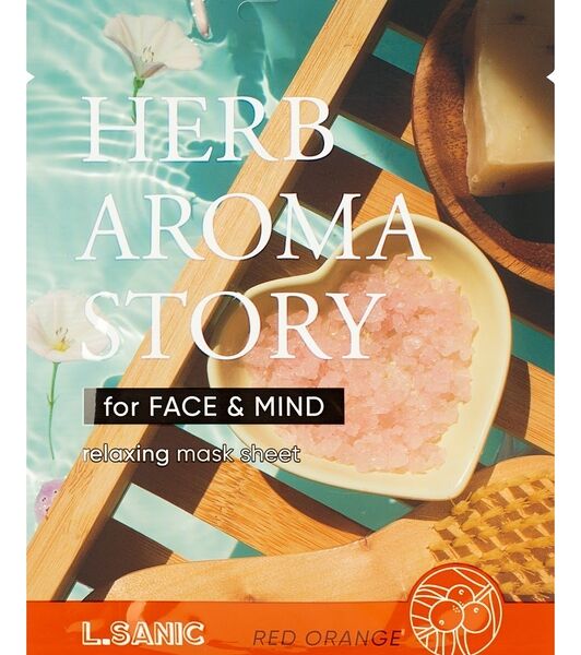 Маска тканевая для лица L.SANIC С экстрактом красного апельсина и эффектом ароматерапии, 25 мл