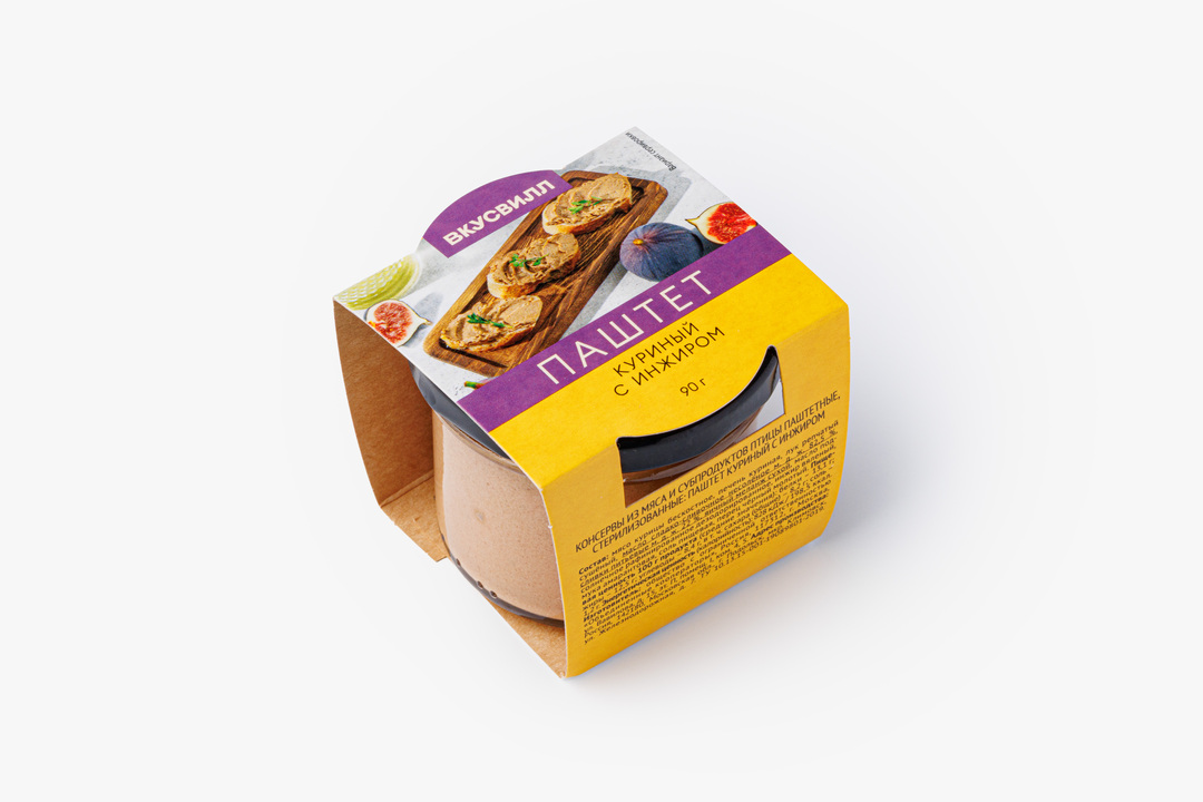 

Паштет куриный ВкусВилл с инжиром 90 г