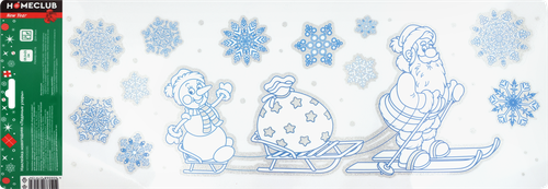 

Наклейка новогодняя для окон и стен 59х21см