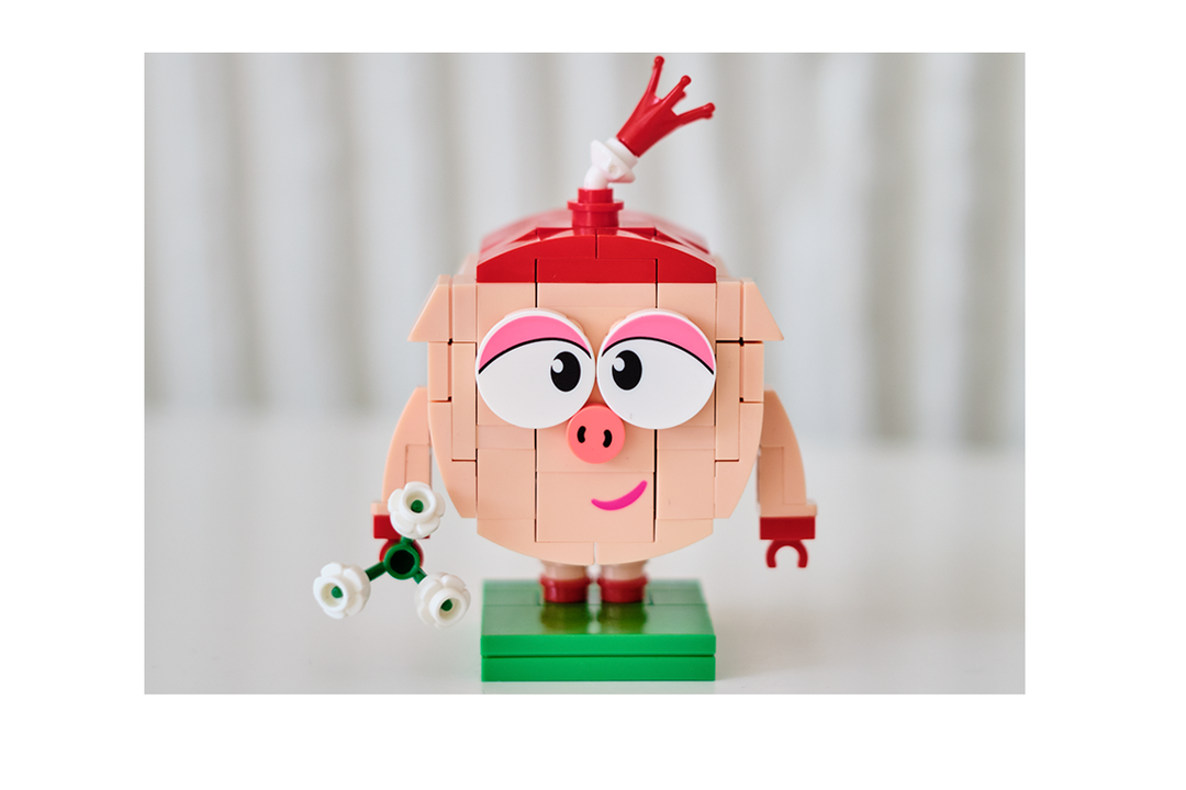 

Конструктор Brick Labs Смешарики AB-1503 Смешарики Нюша