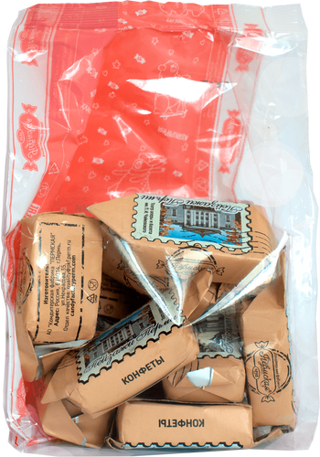 

Конфеты Пермская КФ Пейзажи Перми вафельные с ореховой начинкой 200 г