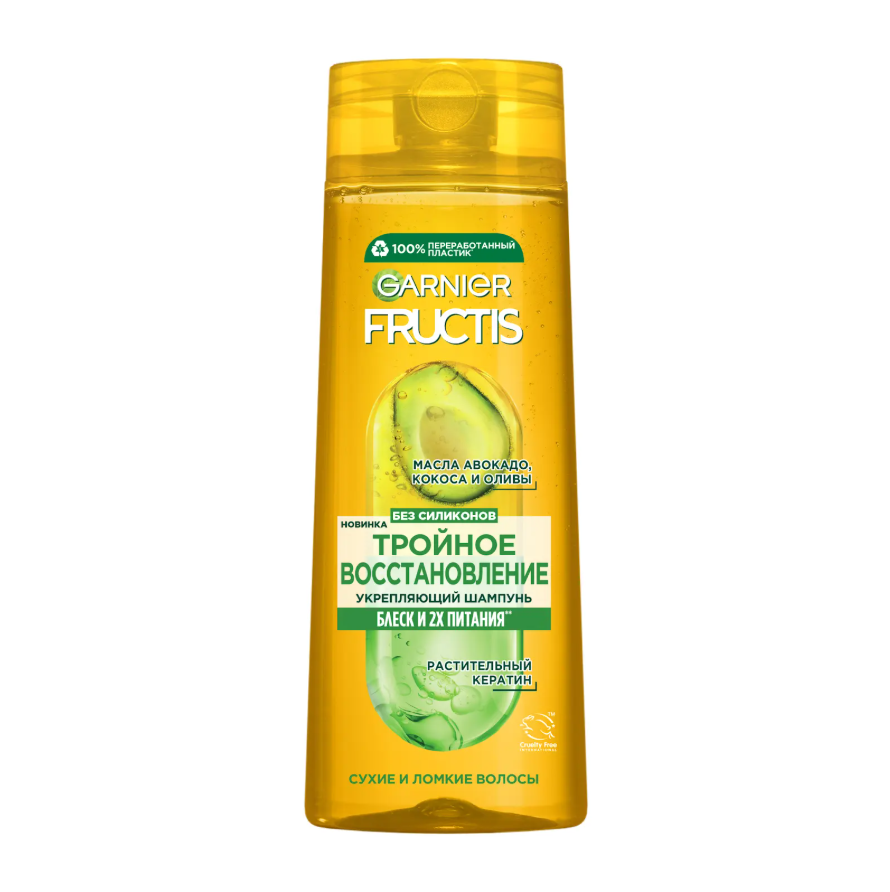 

Шампунь Garnier Fructis Тройное Восстановление для поврежденных и ослабленных волос 400 мл