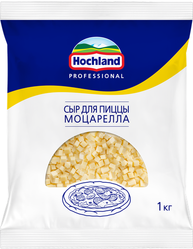 

Сыр Моцарелла Hochland для пиццы, БЗМЖ, 1 кг