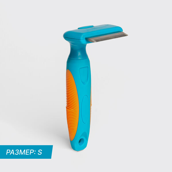 Расческа-триммер Petmax малая для кошек и собак S 15.5х6 см