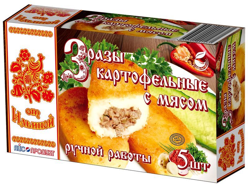 

Зразы картофельные от Ильиной с мясом ручной работы 5 шт 500 г