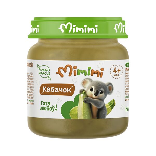 Пюре овощное Mimimi из кабачков с 4мес 80г ДП